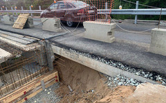 Мост через Филипповку в Кирово-Чепецком районе отремонтировали наполовину