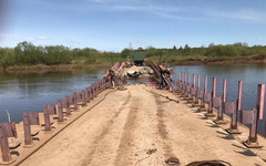 Наплавной мост в Каринторф начали монтировать в Кирово-Чепецке