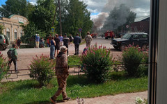 В Афанасьевском районе сгорел УАЗ