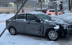 На Московской столкнулись две «Лады Весты», есть пострадавшая