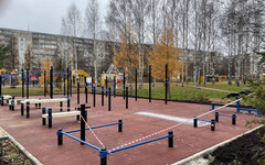 В кировском парке появилась площадка ГТО