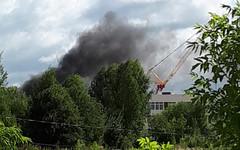 На территории новой школы в Зуевке произошёл очередной пожар