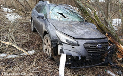 В Оричевском районе водитель Subaru вылетел в кювет