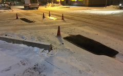 Мэрия: подрядчик не укладывал асфальт в снег на Октябрьском проспекте