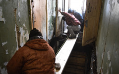 Провалившийся пол в доме на Хлебозаводском восстановят сегодня