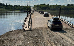 Движение по наплавному мосту у села Гоньба закроют