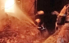 При пожаре в Даровском погиб человек