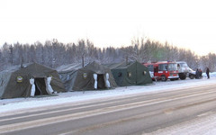 В Кировской области появился палаточный городок для обогрева водителей (ФОТО+ВИДЕО)