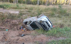 В Кировской области перевернулась «Приора» с несовершеннолетними пассажирами