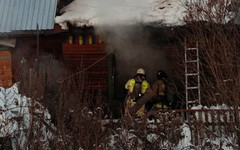 При пожаре в доме на Коллективной погиб мужчина
