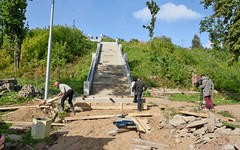 Лестницу на набережной Грина отремонтируют к середине сентября