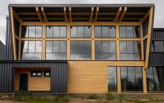 В Лузе поставили на учёт новый деревянный спорткомплекс