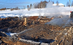 В Верхнекамском районе в пожаре погиб мужчина