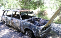 В Кировской области на трассе сгорела «четвёрка»