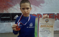 Юный кировчанин привез медаль с Первенства России по кикбоксингу