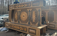 Ворота Русского севера устанавливают после ремонта