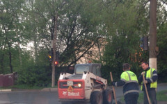 В администрации объяснили ремонт дороги после ливня в Кирове