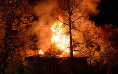 В Костино сгорел частный жилой дом
