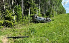 В Шабалинском районе опрокинулась женщина на «Митсубиси»