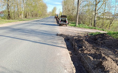 На Малой горе начали строить тротуар