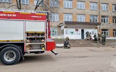 В кировском колледже прошли пожарные учения