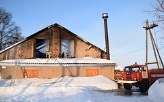 В Кировской области сгорело здание культурно-спортивного комплекса