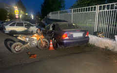 Пьяный мотоциклист пострадал в ДТП в Кирове