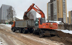 В Кирове капитально ремонтируют улицу Крупской