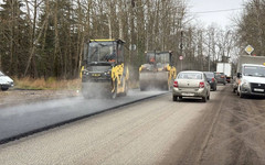 В Порошино ремонтируют дорогу