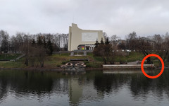 В парке имени Кирова продолжают купаться