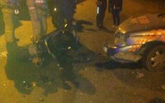 Таксист случайно сбил кировчанина на мотоцикле (ФОТО)