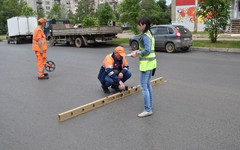 Улицу Ломоносова в Кирове не приняли после ремонта из-за высоких бордюров