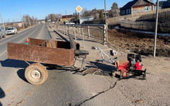 В Омутнинском районе пьяный водитель мотоблока попал в ДТП