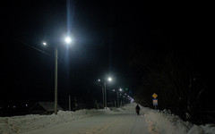 В Лебяжье установили 100 новых уличных светильников