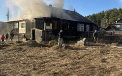 В посёлке Бор при пожаре пострадал хозяин квартиры