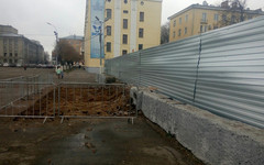 В Кирове началось строительство новой сцены на Театральной площади
