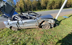 В Слободском районе пьяная женщина с ребёнком попала в ДТП