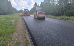 В Кильмезском районе ремонтируют трассу Казань - Пермь