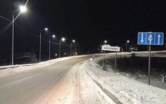 В Сунском и Нолинском районах устанавливают уличные фонари вдоль трасс