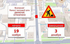 На улице Свободы в Кирове перекроют движение для ремонта теплосети