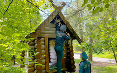В Кирово-Чепецке загорелась избушка Бабы Яги в парке