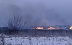 В Малмыжском районе сожгли незаконную свалку размером в пять футбольных полей