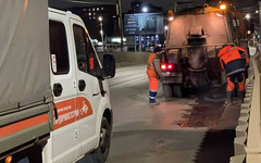 В Кирове за ночь укладывают до 25 тонн асфальта