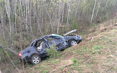 В Нагорском районе «Лада» улетела в кювет: погибли два пассажира