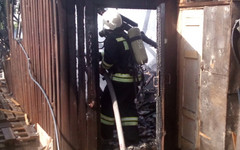 В Верхнекамском районе в пожаре погибли мать и сын