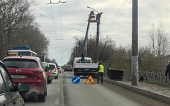 Из-за ДТП на Московской образовалась гигантская пробка