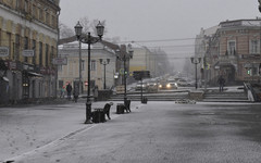 Погода в Кирове 29 октября. Пасмурно и небольшой снег