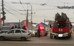 В Кирове в ДТП с пожарным автомобилем пострадали два человека