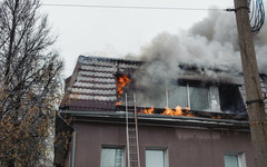 Стала известна причина пожара в доме у Дворца молодёжи