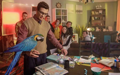 В Москве начали снимать фильм о попугае Кеше с Никитой Кологривым